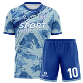 ブルーペイントユニフォーム サッカー